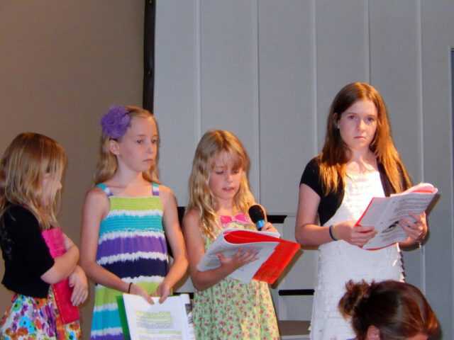 Alex, Sydney, Delaney, Erin in Youth Program 2013