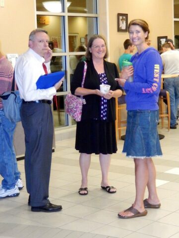 Jerry & Betty Markwith & Liz Sankey at Ice Cream Social 2013