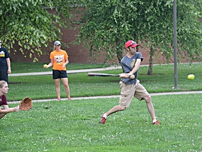 Luke Ribaudo in softball game KBS-2014